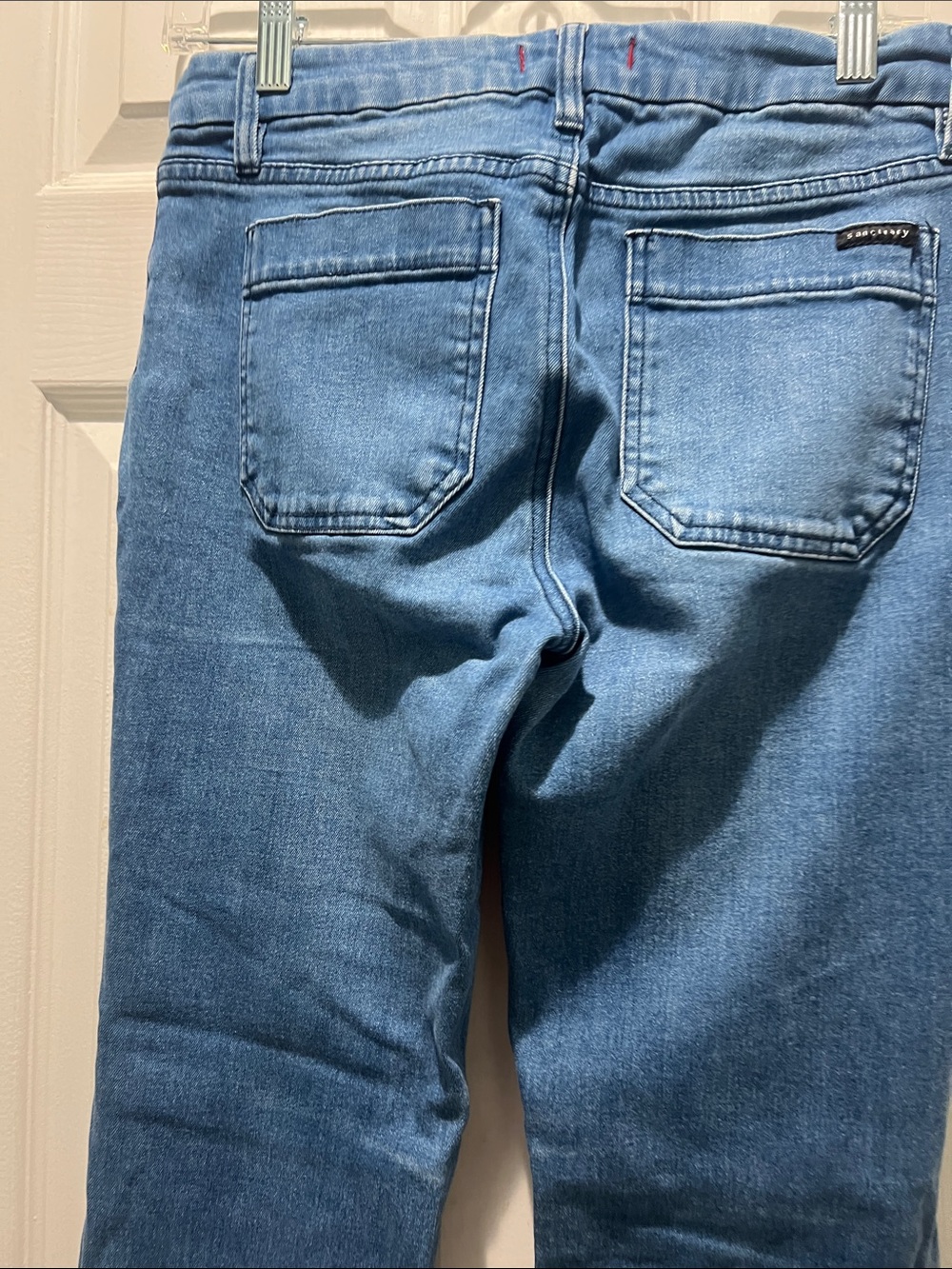 Sanctuary Mid-Rise Straight Crop Jeans in Medium Blue - Picture 8 of 11